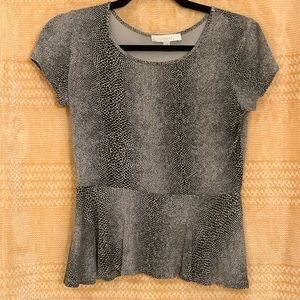 NWOT Joseph Ribkoff/Josef Made in Canada Short Sleeve Blouse Size M